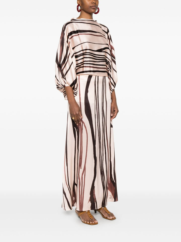 KITAGI - maxi dress a righe