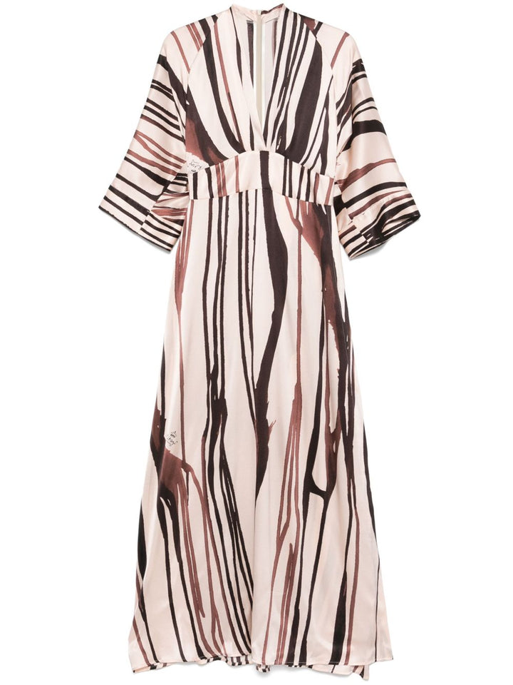 KITAGI - maxi dress a righe