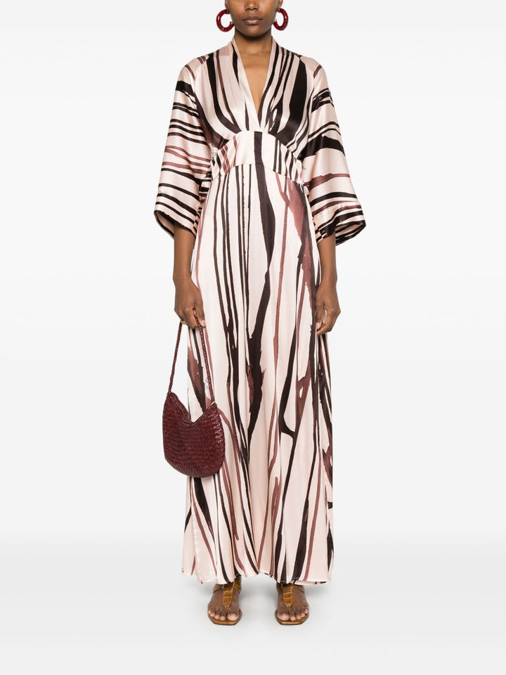 KITAGI - maxi dress a righe