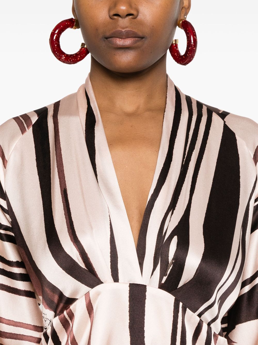 KITAGI - maxi dress a righe