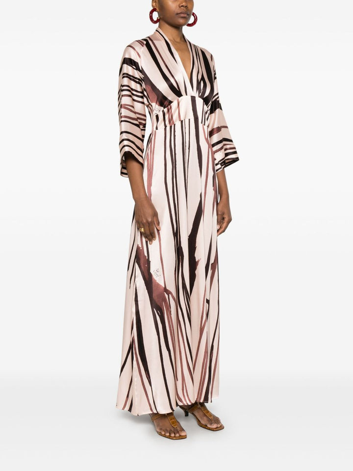 KITAGI - maxi dress a righe