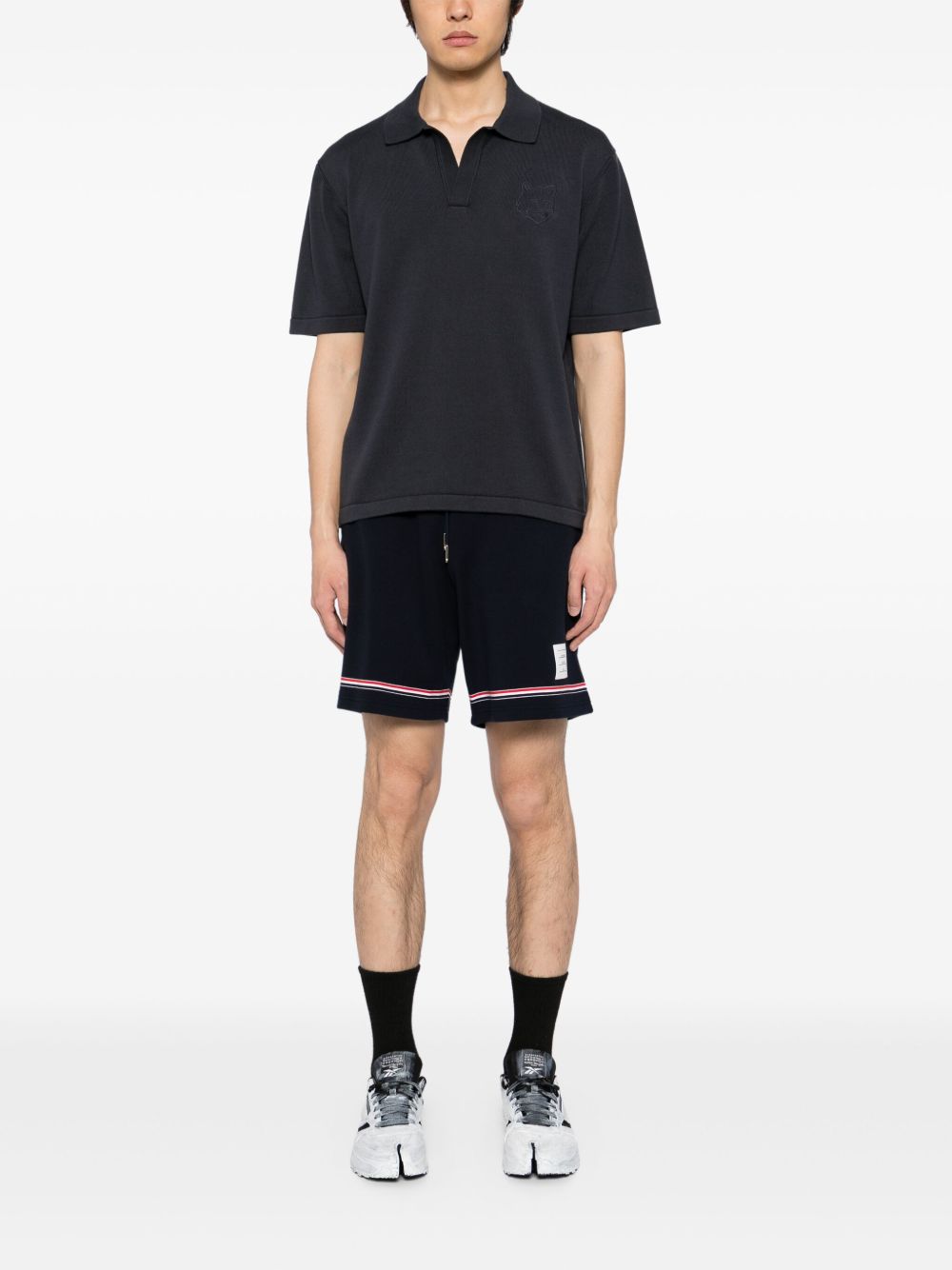 Maison Kitsuné
Polo Bold Fox in maglia con ricamo