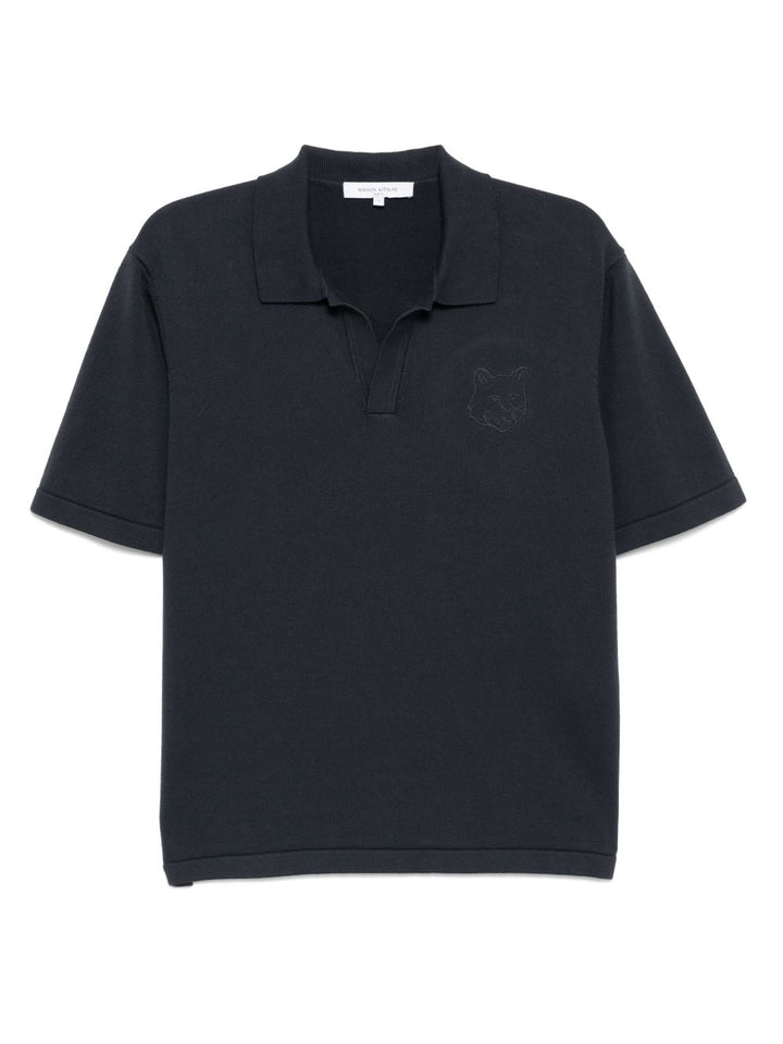 Maison Kitsuné
Polo Bold Fox in maglia con ricamo