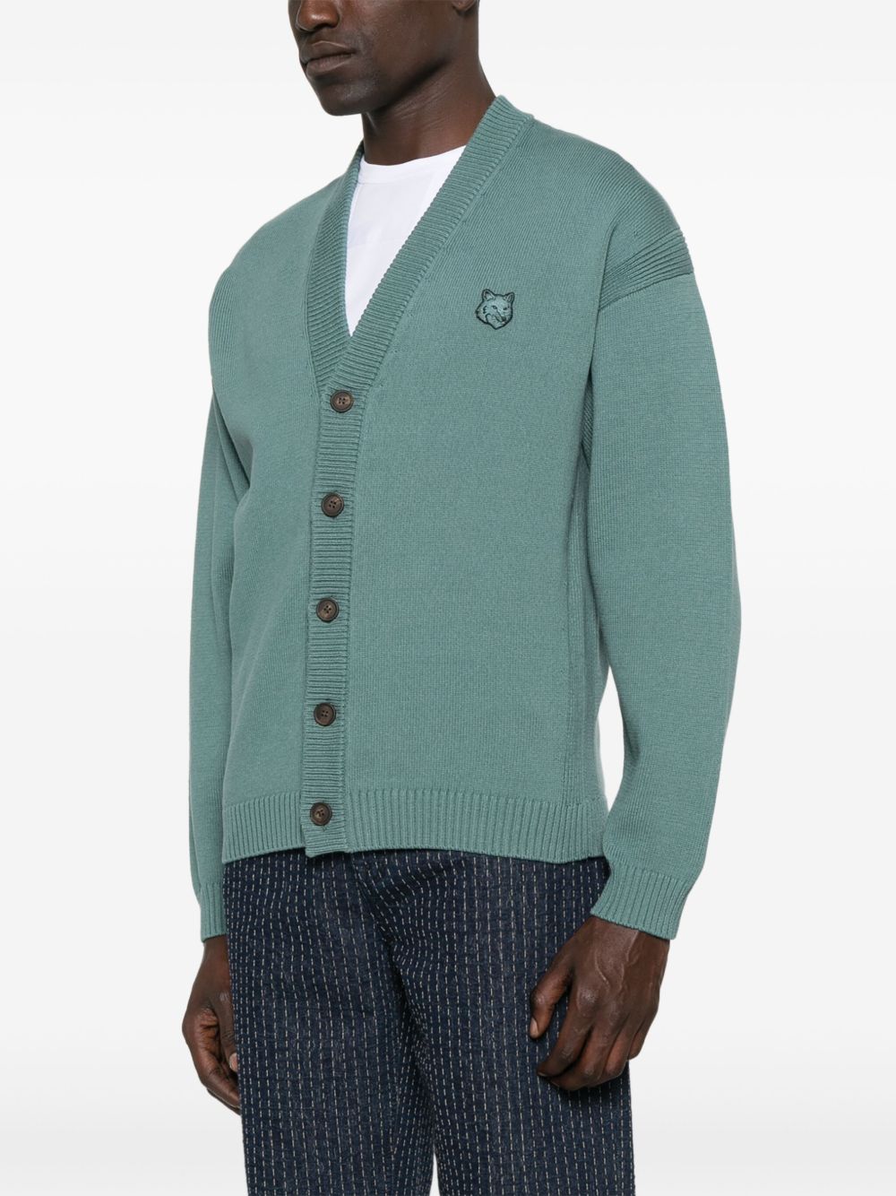 Maison Kitsuné
Cardigan con testa di volpe