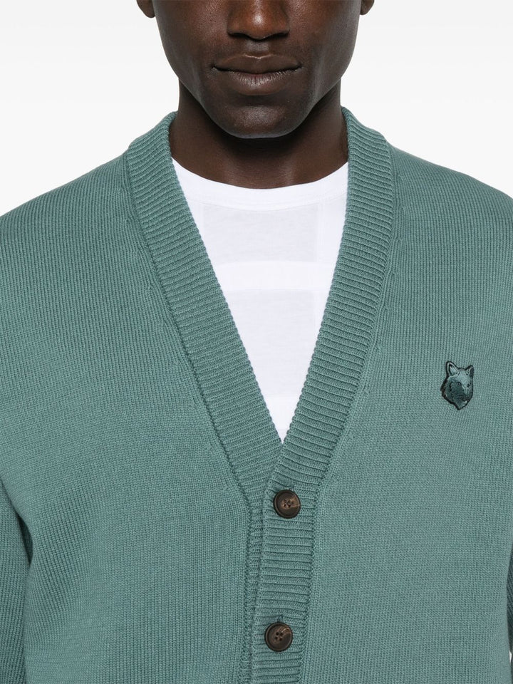 Maison Kitsuné
Cardigan con testa di volpe