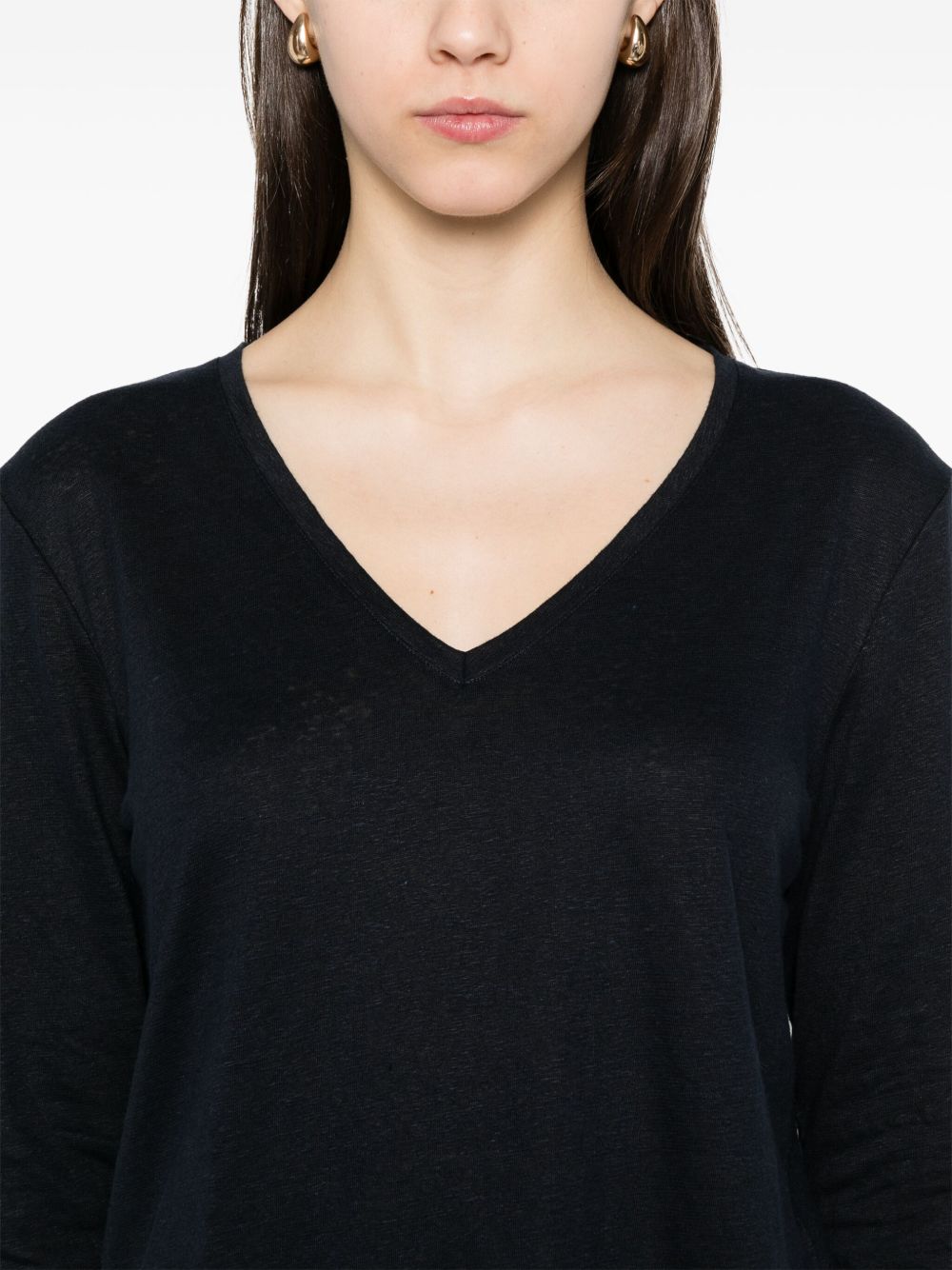 Majestic Filatures
T-shirt con trama fiammata