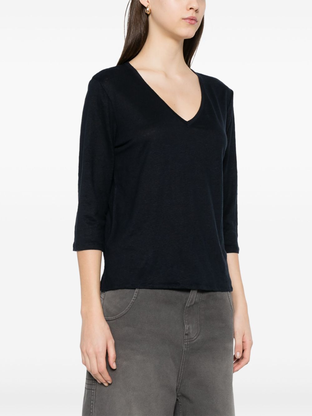 Majestic Filatures
T-shirt con trama fiammata