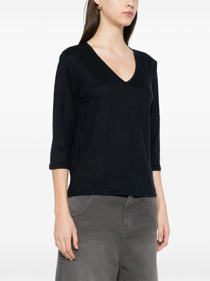 Majestic Filatures
T-shirt con trama fiammata