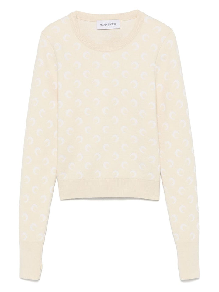 Marine Serre
Maglione con motivo Moon jacquard