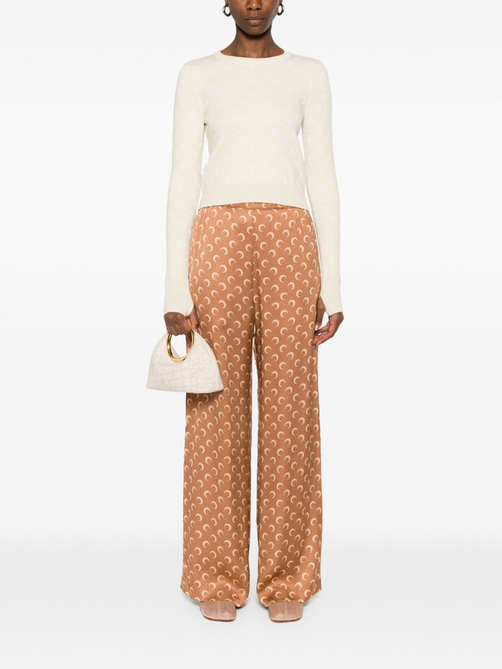 Marine Serre
Maglione con motivo Moon jacquard