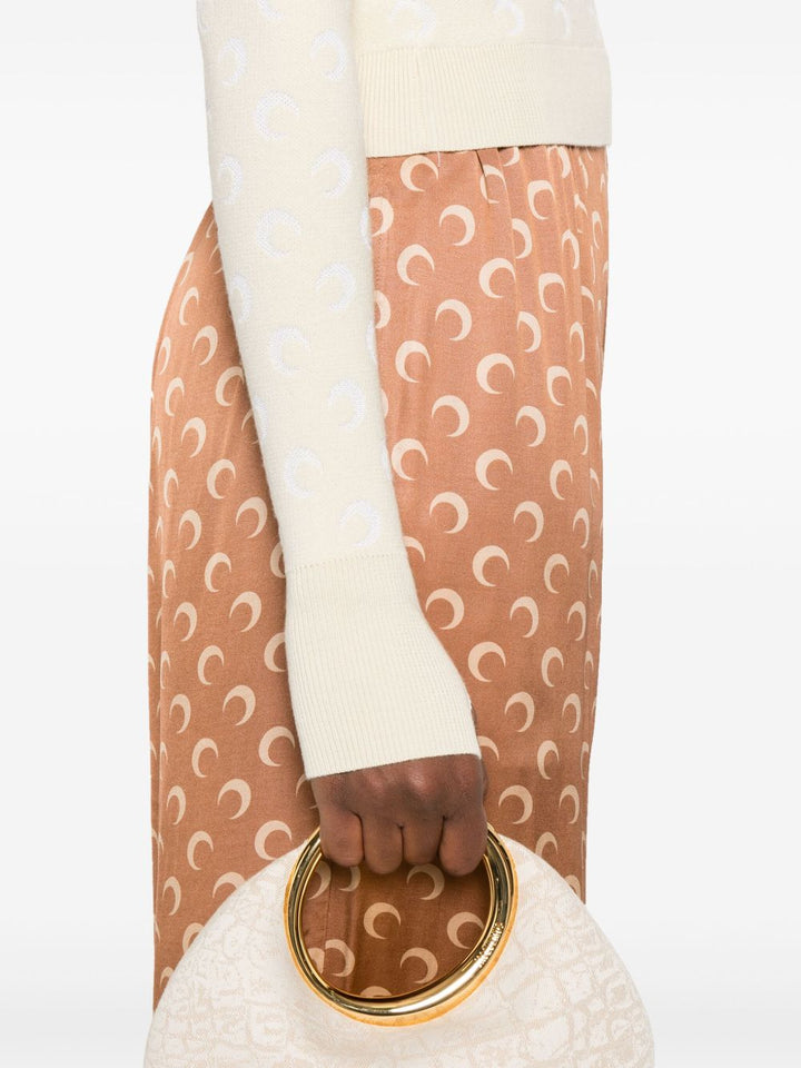 Marine Serre
Maglione con motivo Moon jacquard