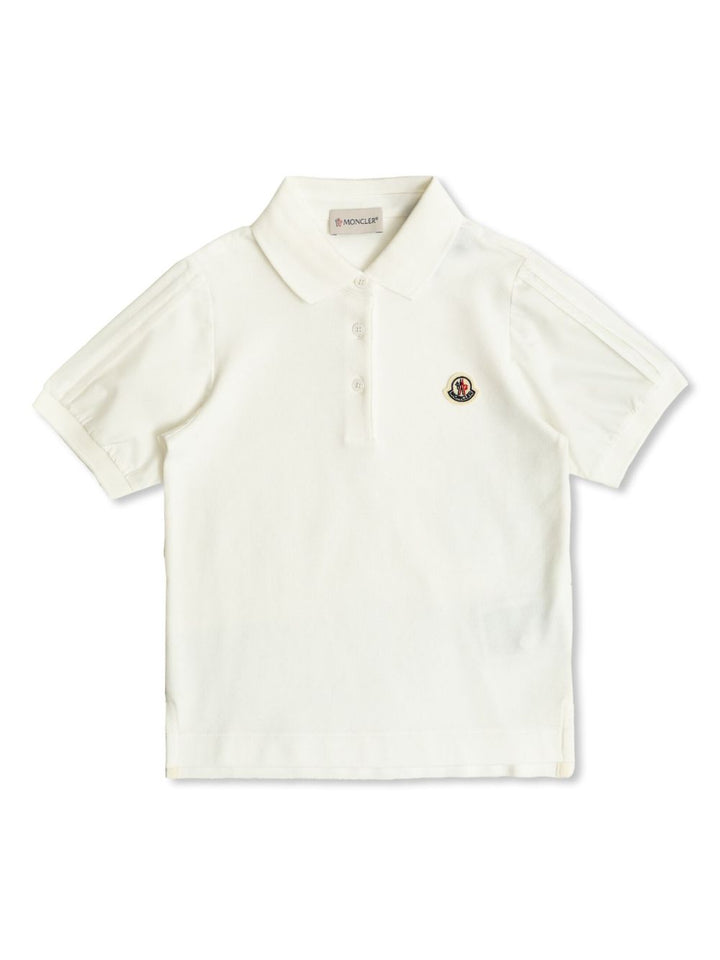 Moncler Enfant
Polo in cotone con ricamo logo