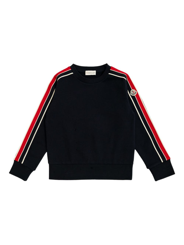 Moncler Enfant
felpa con profili tricolore