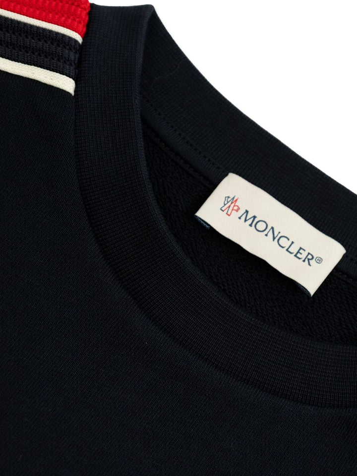 Moncler Enfant
felpa con profili tricolore
