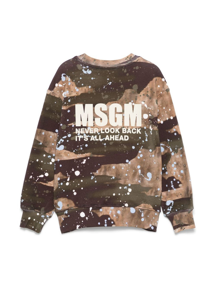 MSGM Kids
Felpa con motivo schizzo di vernice