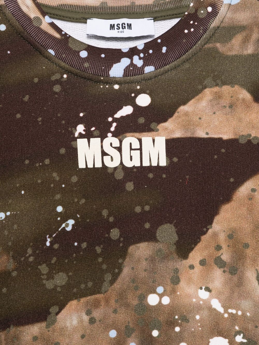 MSGM Kids
Felpa con motivo schizzo di vernice