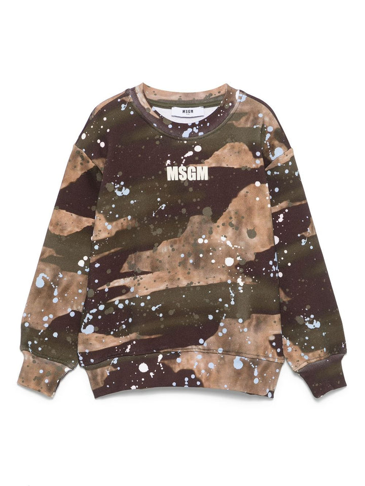 MSGM Kids
Felpa con motivo schizzo di vernice