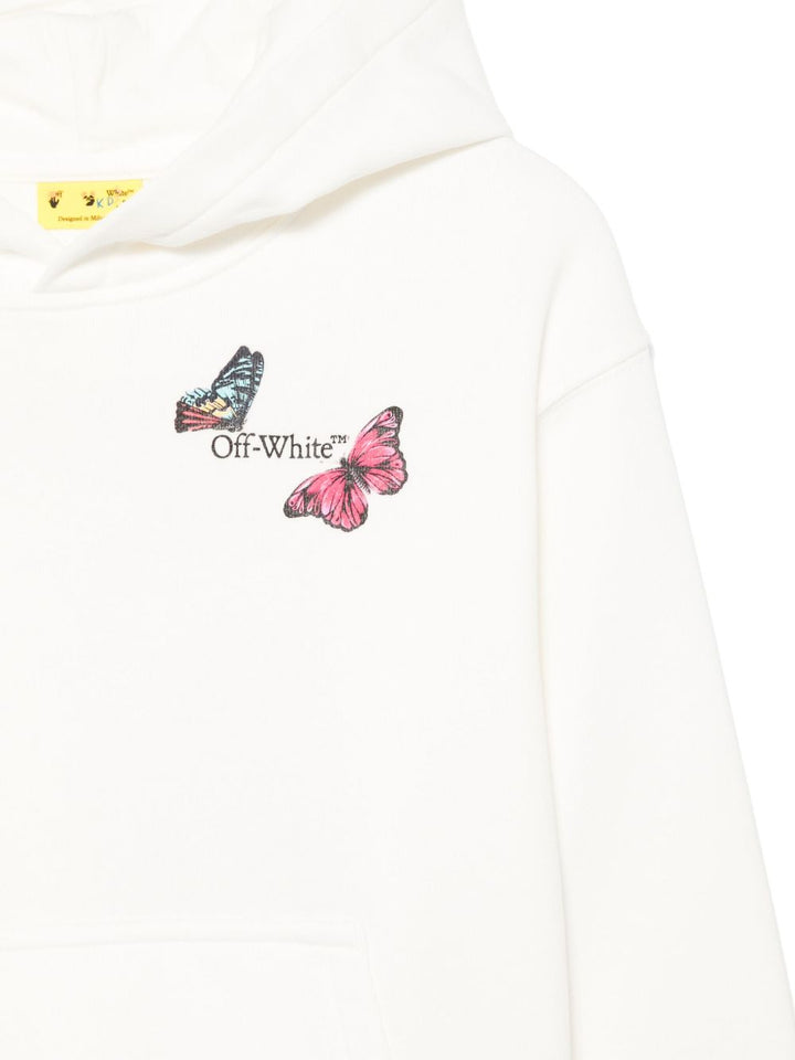 Off-White Kids
Felpa Arrow Butterfly con cappuccio