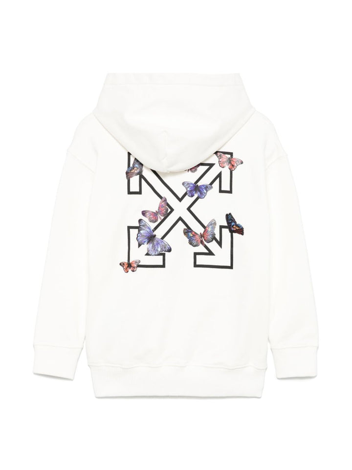 Off-White Kids
Felpa Arrow Butterfly con cappuccio