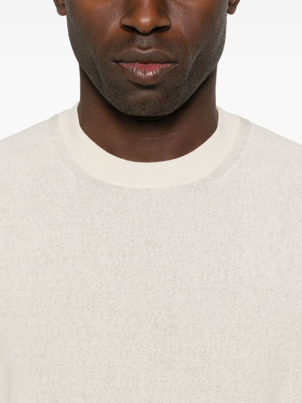 Paolo Pecora
T-shirt in maglia fiammata