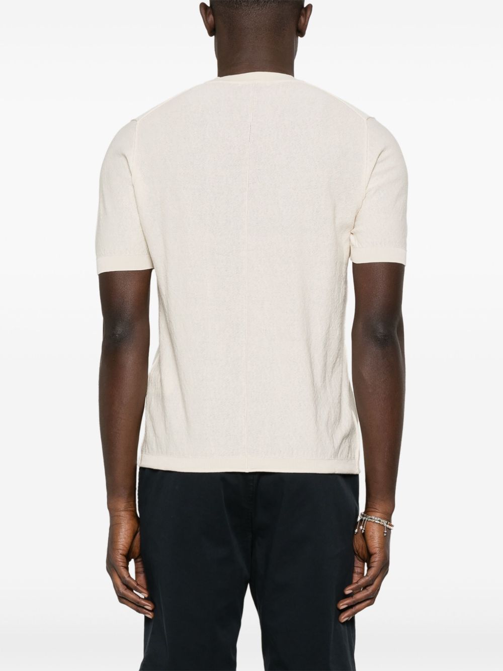Paolo Pecora
T-shirt in maglia fiammata
