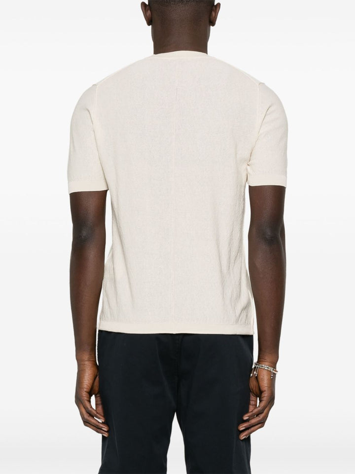 Paolo Pecora
T-shirt in maglia fiammata