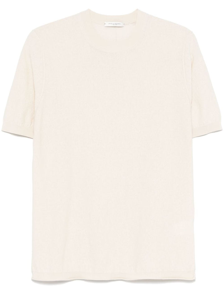 Paolo Pecora
T-shirt in maglia fiammata