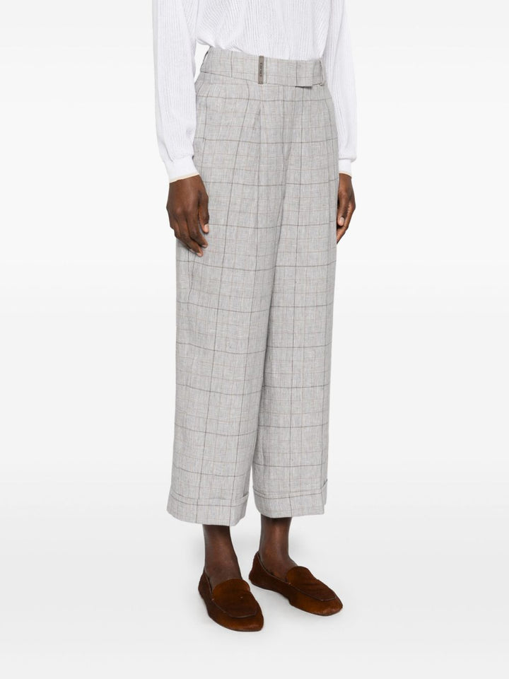 Peserico 
Pantalone Principe di Galles in puro lino