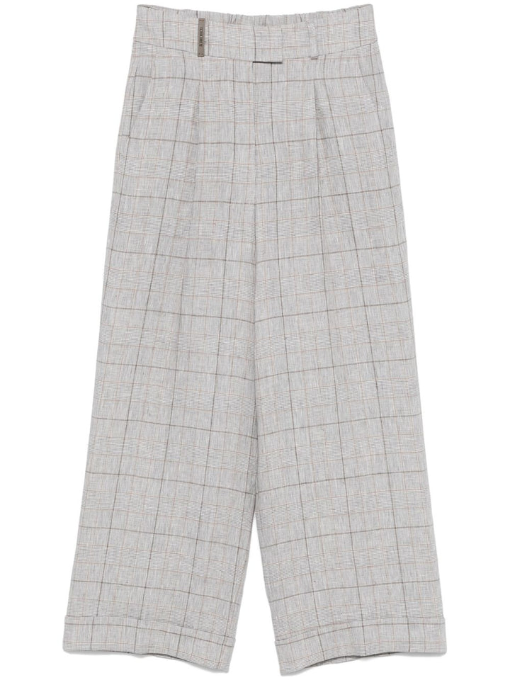 Peserico 
Pantalone Principe di Galles in puro lino