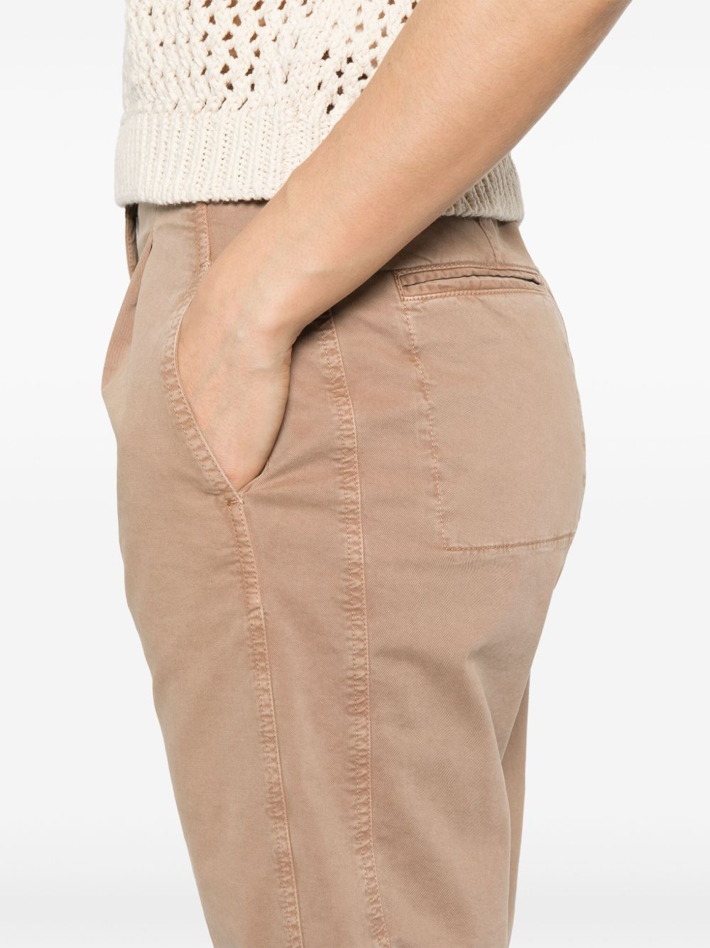 Peserico
Pantaloni dritti in gabardine tinti in capo