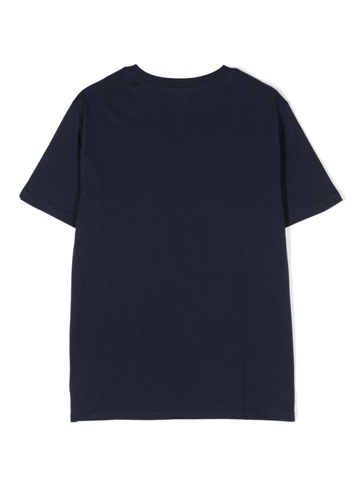 POLO RALPH LAUREN KIDS
T-shirt blu con ricamo Polo Pony