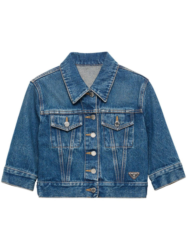 Prada
Giacca crop in denim