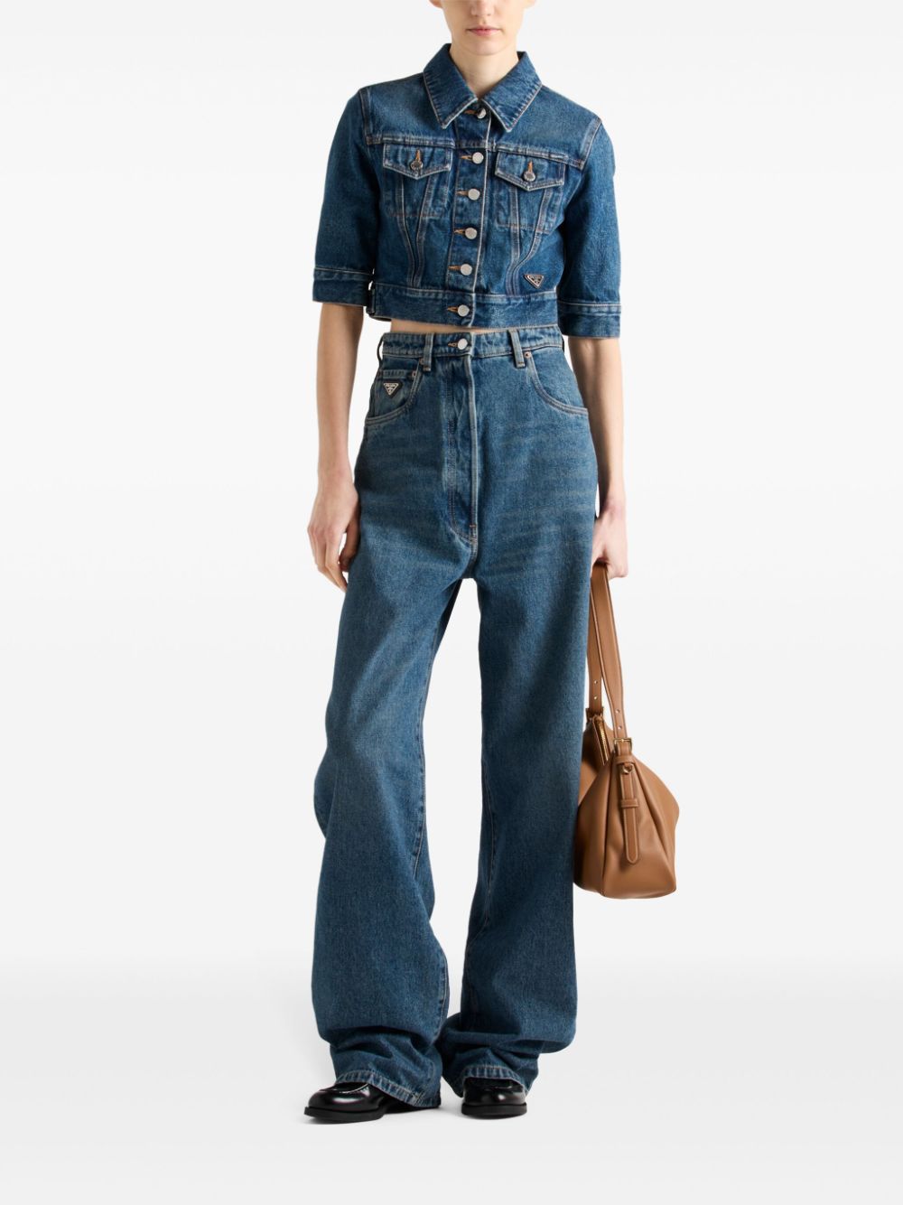 Prada
Giacca crop in denim