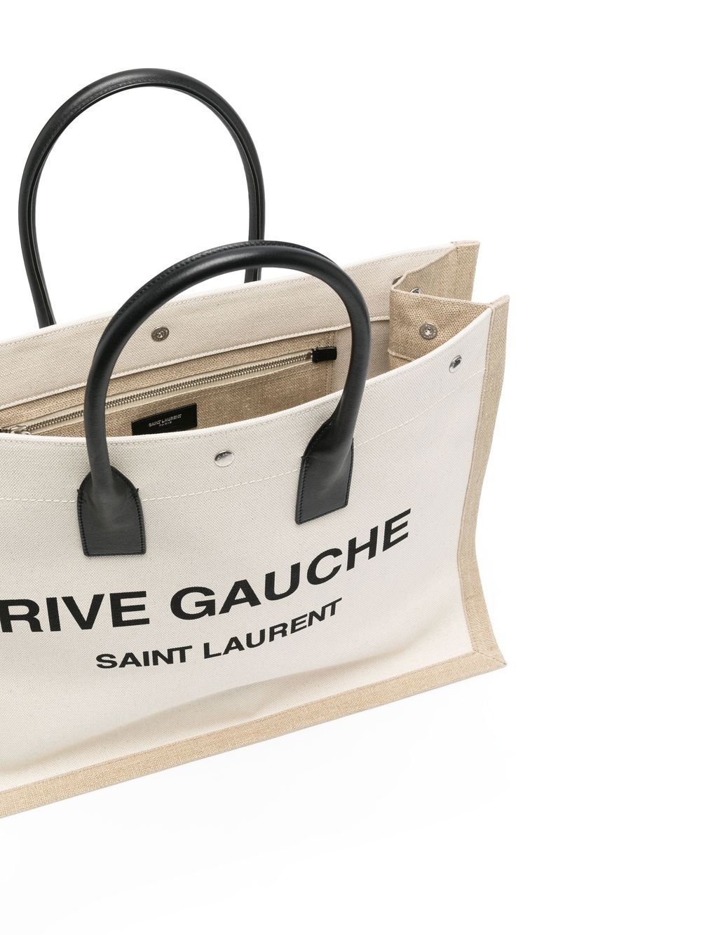 Saint Laurent 
Borsa tote Rive Gauche in tela