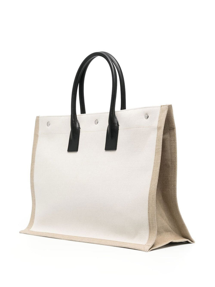 Saint Laurent 
Borsa tote Rive Gauche in tela