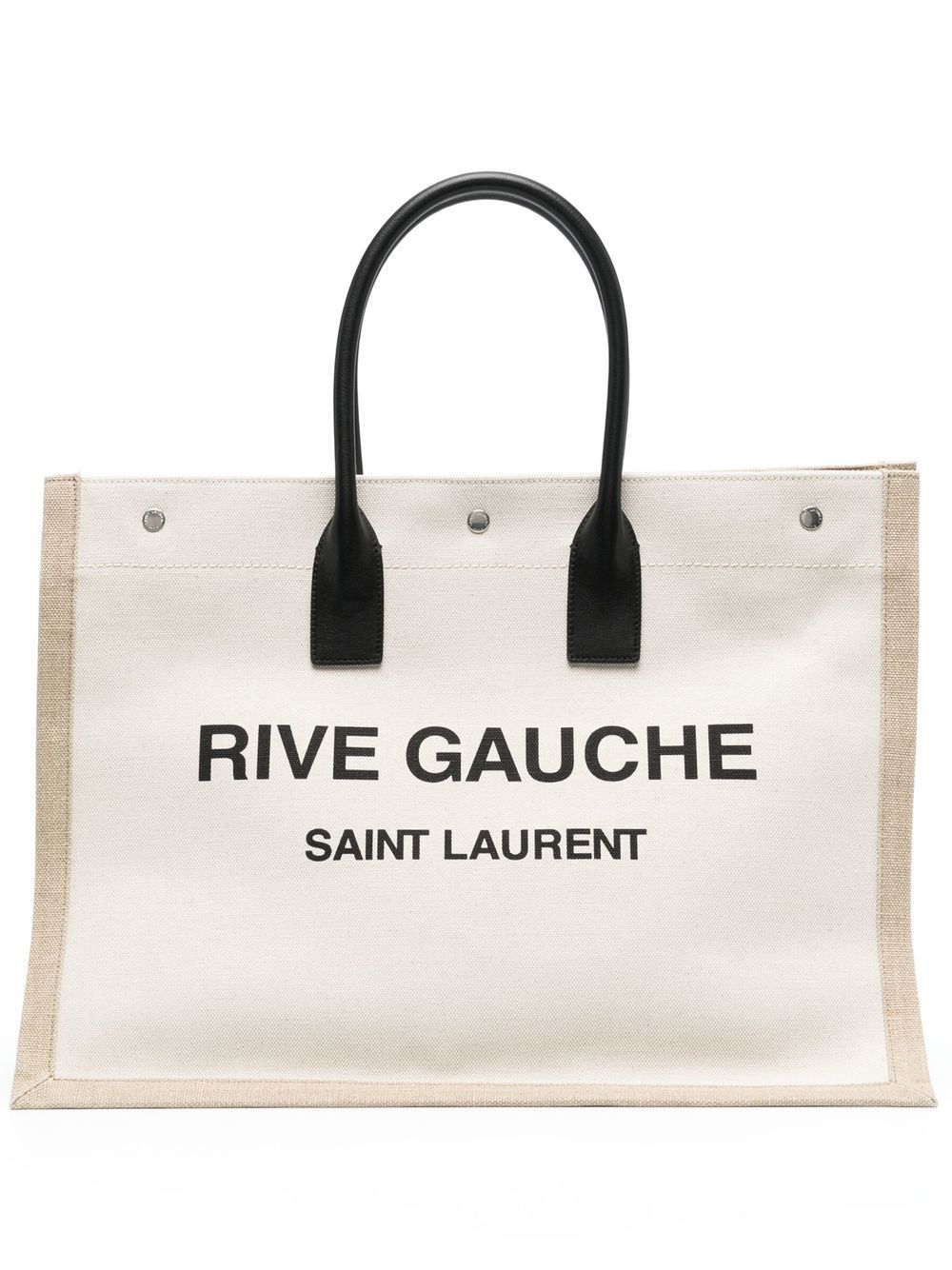 Saint Laurent 
Borsa tote Rive Gauche in tela