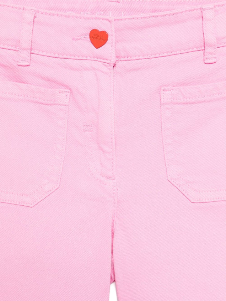 Stella McCartney Kids
Shorts denim con frange