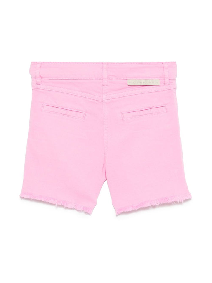 Stella McCartney Kids
Shorts denim con frange