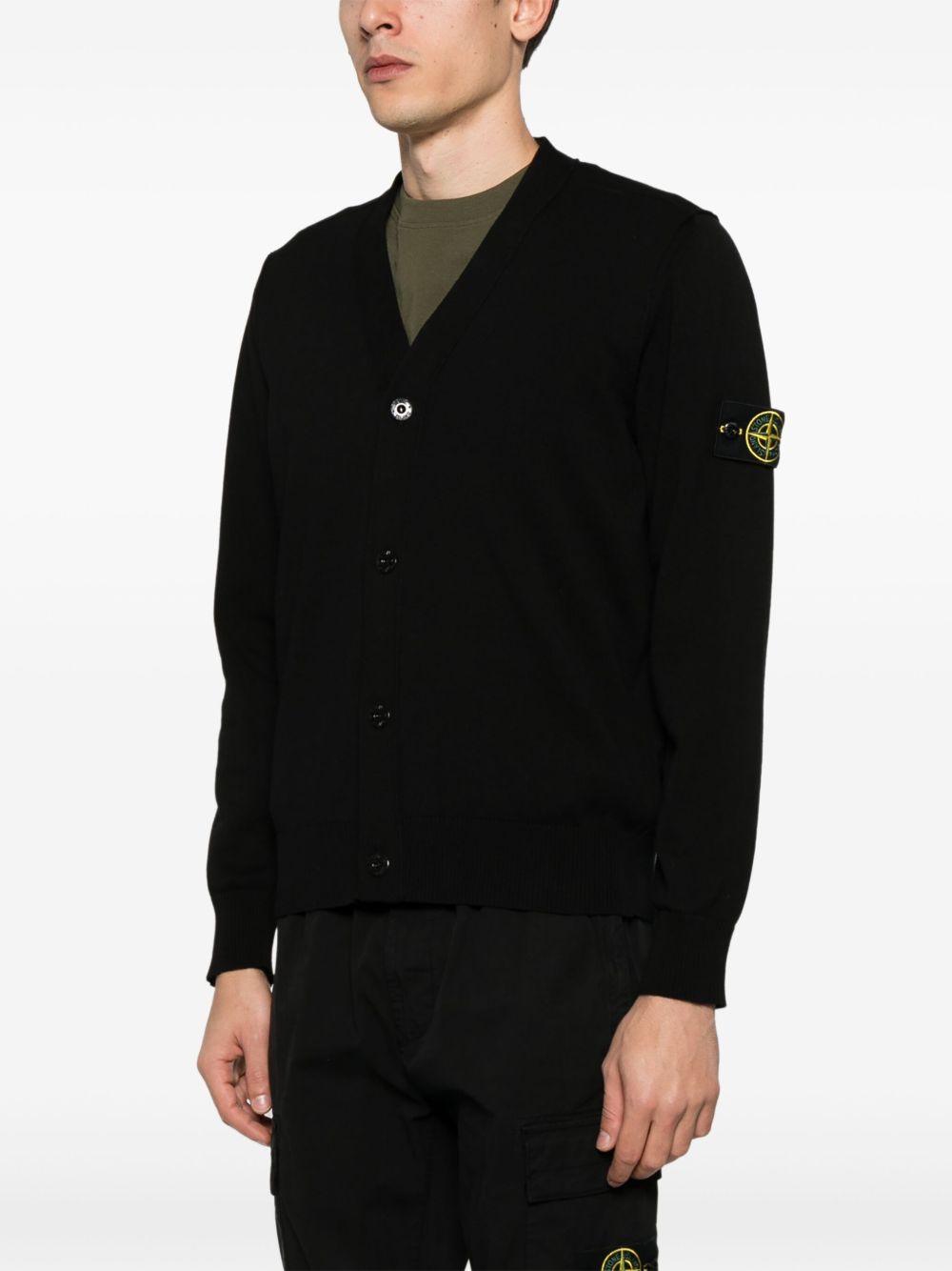 Stone Island
Cardigan in cotone biologico