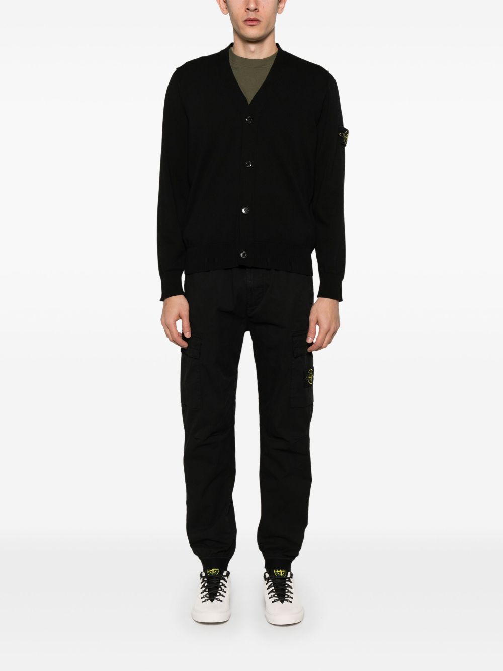 Stone Island
Cardigan in cotone biologico