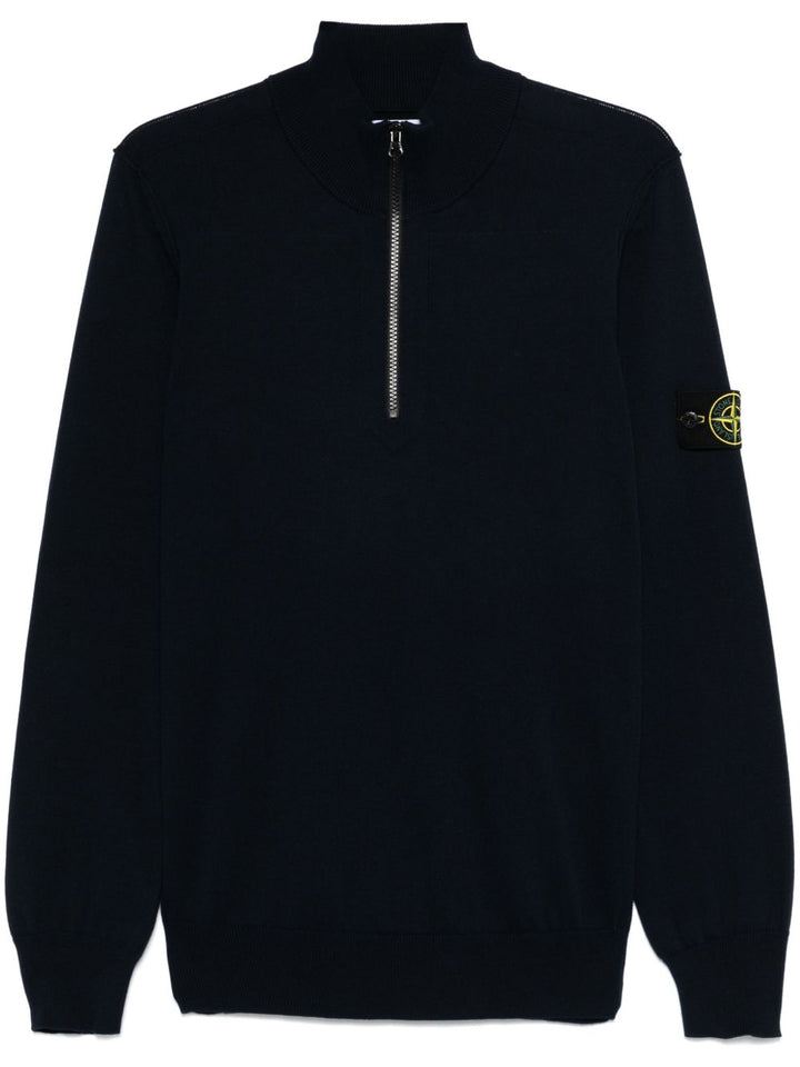 Stone Island
Maglione con applicazione Compass