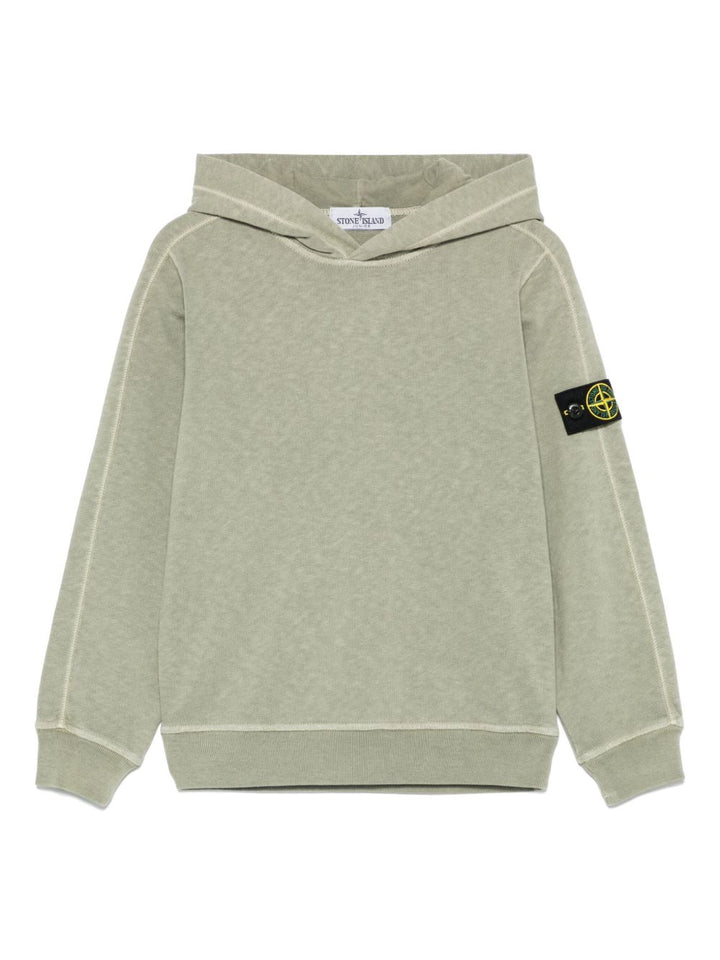 Stone Island Junior
Felpa con cappuccio e applicazione Compass
