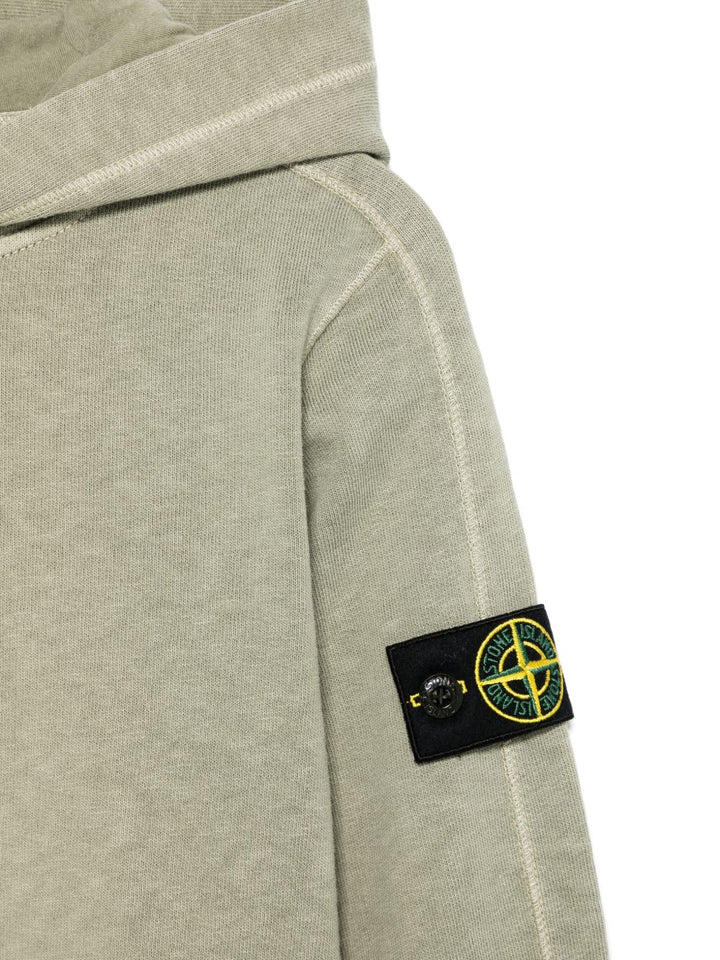 Stone Island Junior
Felpa con cappuccio e applicazione Compass