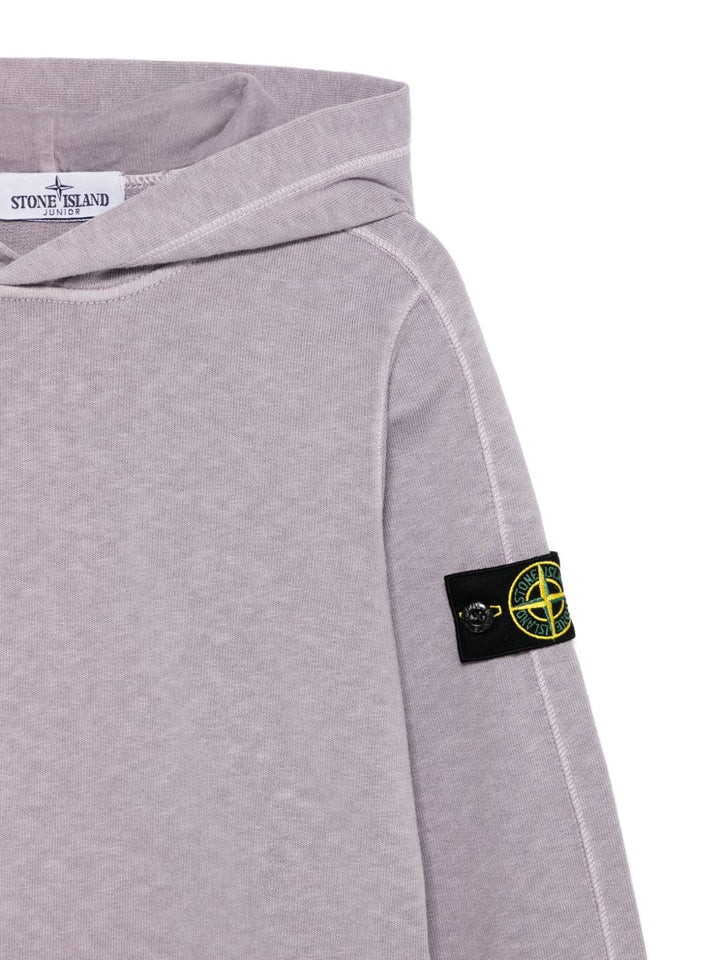 Stone Island Junior
Felpa con cappuccio e applicazione Compass