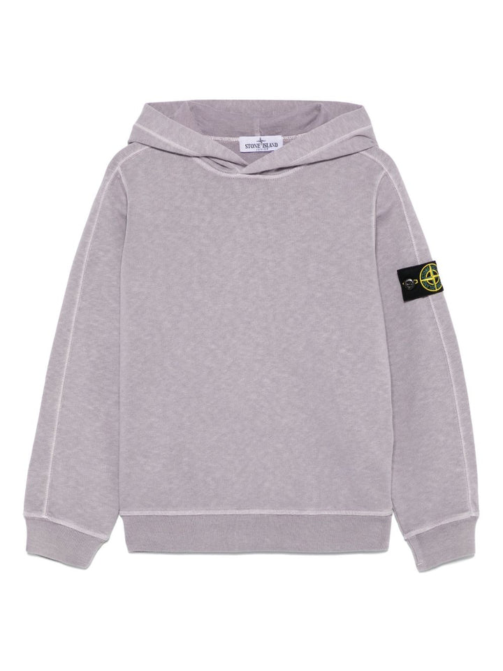 Stone Island Junior
Felpa con cappuccio e applicazione Compass