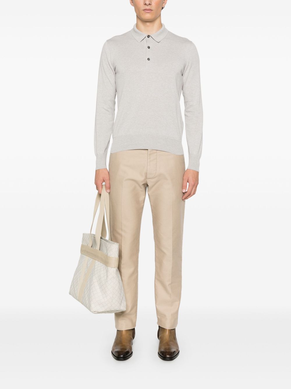TOM FORD
Polo in cotone con ricamo logo