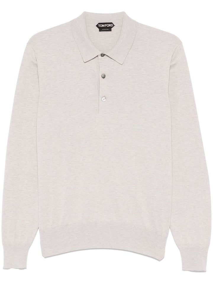 TOM FORD
Polo in cotone con ricamo logo