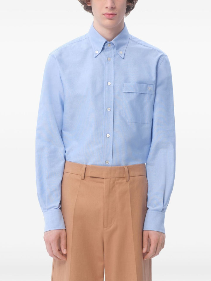 Valentino Garavani
Camicia in cotone con ricamo VLogo