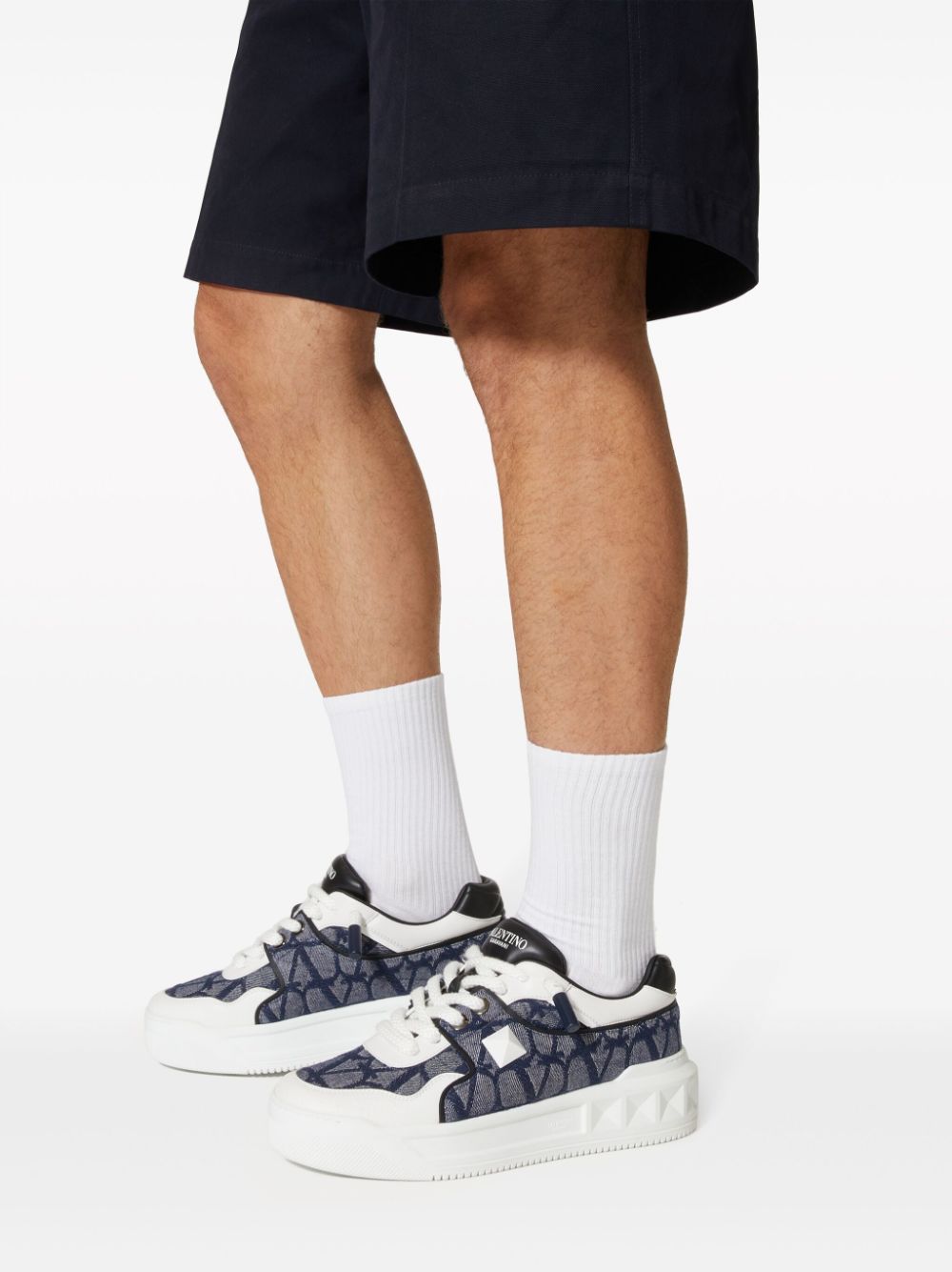 Valentino Garavani Sneakers One Stud XL Toile Iconographe