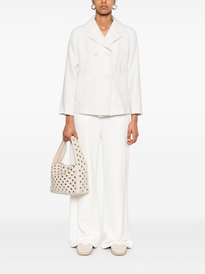'S MAX MARA
Giacca doppiopetto in cotone e lino